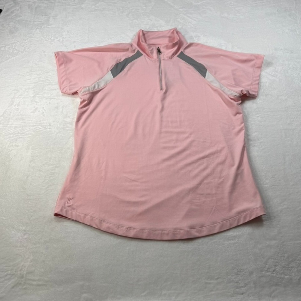 Kate Lord Collection Women's Golf 1/4 Zip Mock Neck Performance Top – Size Large